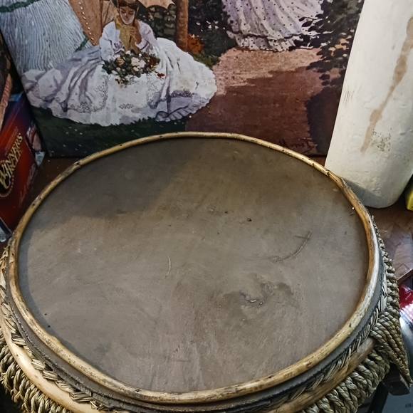 🥙Pier 1 RARE Vtg.6 Part Design Ceramic & Sea Grass Wicker Set.🥪🌮🥝 - Picture 12 of 16